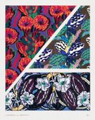 Plakat 40x50cm Kwiaty Art Deco v.6, Bénédictus Vintage do Salonu