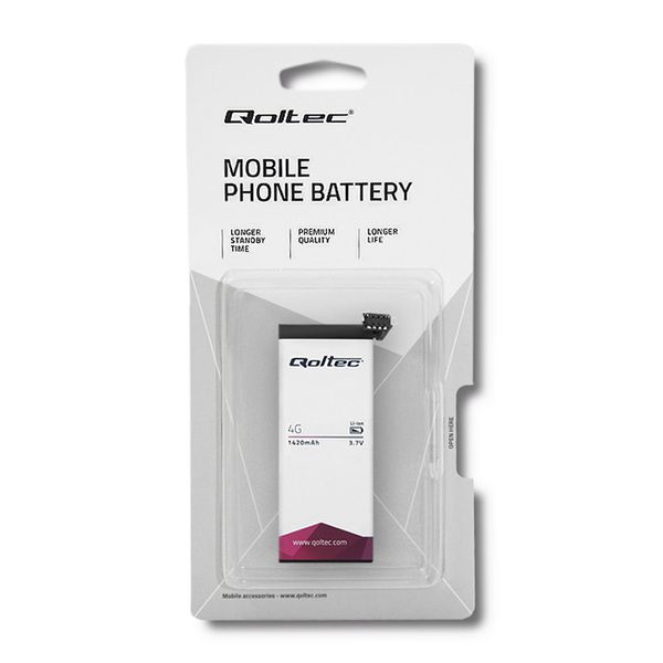 Qoltec Bateria do iPhone 4G | 4 | 1420mAh zdjęcie 2