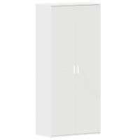 Szafka na buty Biały 80 x 39 x 180 cm Materiał drewnopochodny