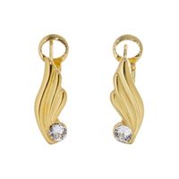 Kolczyki skrzydła z kryształami (P15/SM/11AU)