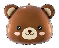 Balon foliowy Miś głowa, 48x38 cm