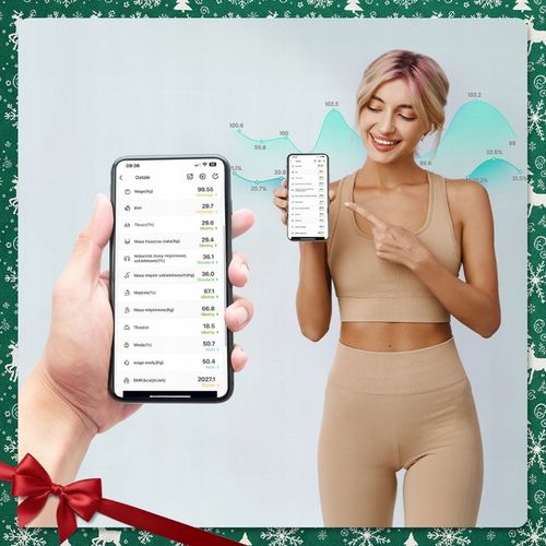 WAGA ŁAZIENKOWA ANALITYCZNA ELEKTRONICZNA SMART+ APLIKACJA PO POLSKU na Arena.pl