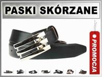 2-1-B4 Pasek MESKI SKORZANY Klamra BLACHA 3cm