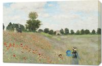 Obraz 90x60cm The Poppy Field near Argenteuil, Monet Vintage