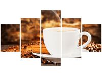 75CM 120 OBRAZ 5 ELEM ZAPACH KAWY ŚCIENNY DRUK