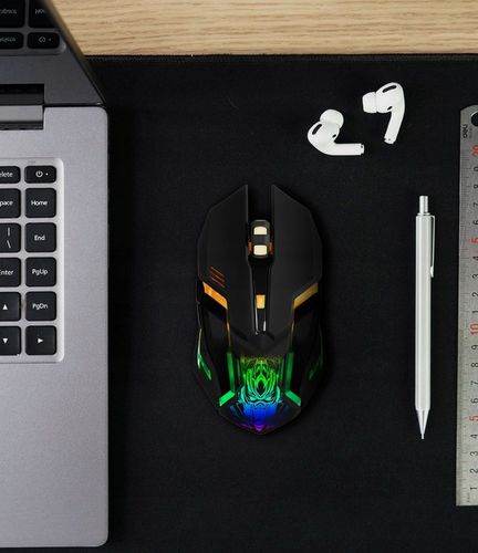 Myszka Gamingowa Mysz Dla Graczy Bezprzewodowa LED 6 Przycisków 3200dpi na Arena.pl