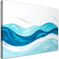 Obraz do salonu sypialni biura, Abstrakcyjne Fale Pastelowy 100x70