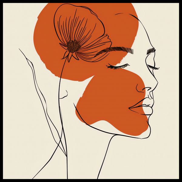 Plakat 60x60cm Ciepło Kwiatu zdjęcie 2