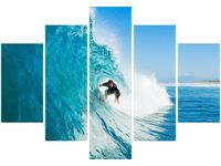 105CM 150CM OBRAZ 5 ELEM NA FALI DRUK