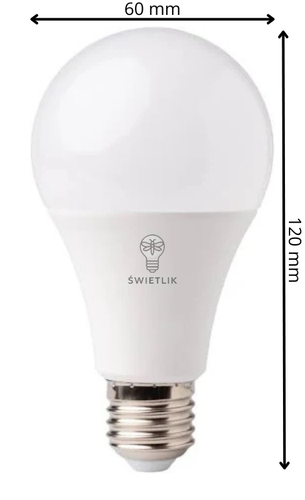 Żarówka LED A60 E27 15W Barwa Biała Ciepła na Arena.pl