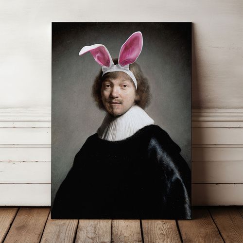 Obraz na płótnie króliczek rembrandt 80x120 cm na Arena.pl