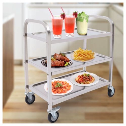 WÓZEK KELNERSKI CATERINGOWY 3 PÓŁKOWY STAL NIERDZEWNA 240 KG 95x50x93 CM na Arena.pl