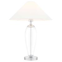 LAMPA stołowa REA 40604101 Kaspa stojąca LAMPKA salonowa biała przezroczysta