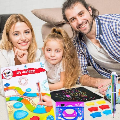 Spirograf Zestaw Do Rysowania 3D Dla Dzieci Szablony Gratis Kreatywna na Arena.pl