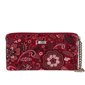 Portfel damski skórzany czerwony BajuBaj duży ręcznie szyty PD2403s167RFID