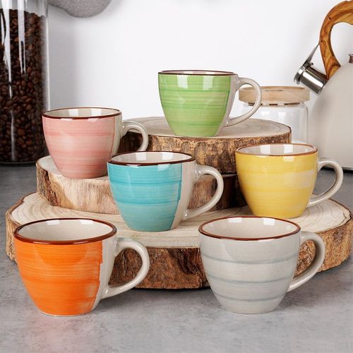 Kubki ceramiczne 90 ml 6 szt. na Arena.pl