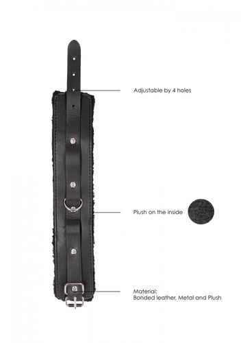 plush bonded leather ankle cuffs   with adjustable straps na Arena.pl