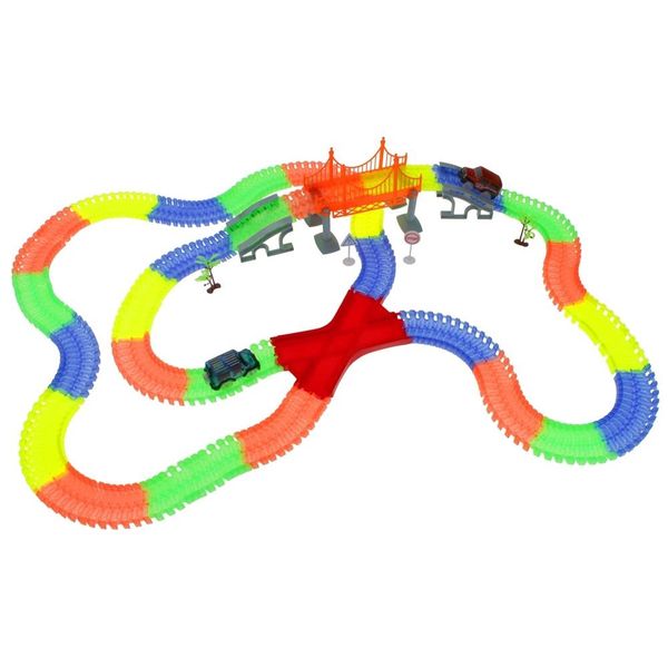 Tor Samochodowy Świecący 360el Glow Tracks 2 Autka zdjęcie 3