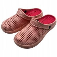 Różowe Damskie Klapki Kroksy Ogrodowe Piankowe Rozmiar 38 Lekkie Wygodne
