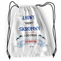 Plecak Dla Strażaka Sportowy Szkolny Worek Torba Z Nadrukiem Ze Zdjęciem