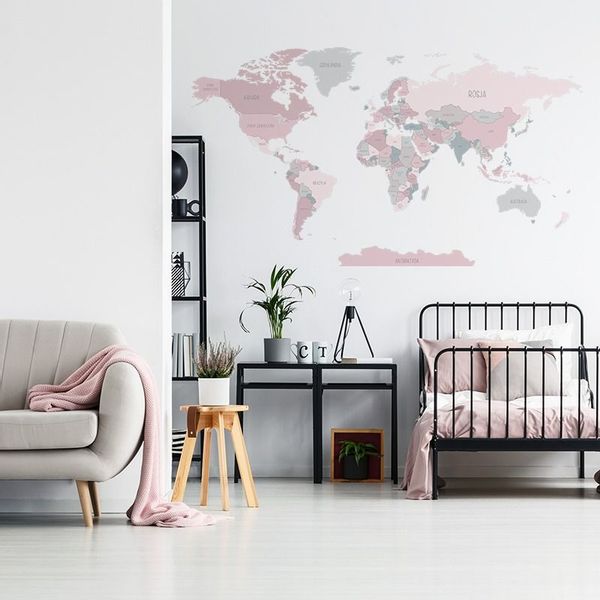 Naklejka Mapa Świata DK345 L zdjęcie 2