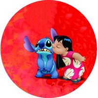 Opłatek na tort Urodziny Lilo Stich Postacie Tekst