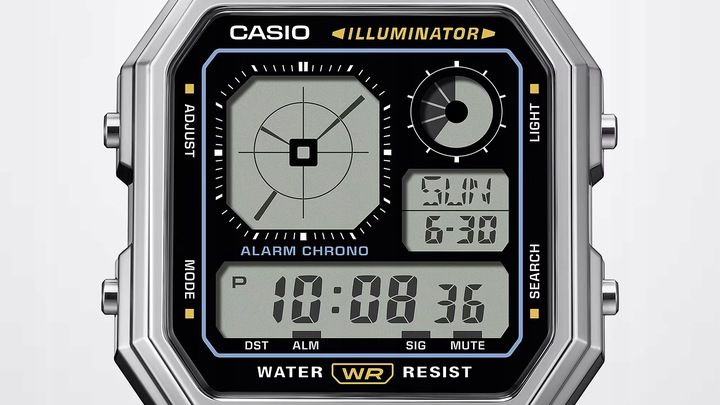 Zegarek Męski Casio A130WE-1AEF srebrny zdjęcie 6