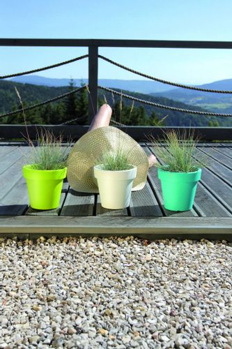 Doniczka okrągła Lofly DLOF160 | Antracyt na Arena.pl