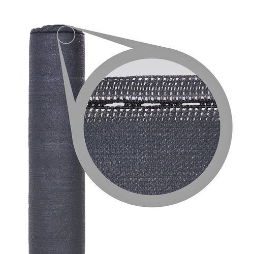 SIATKA CIENIUJĄCA 95% OSŁONA 1,5x25m ANTRACYT MASKUJĄCA NA OGRODZENIE PŁOT na Arena.pl