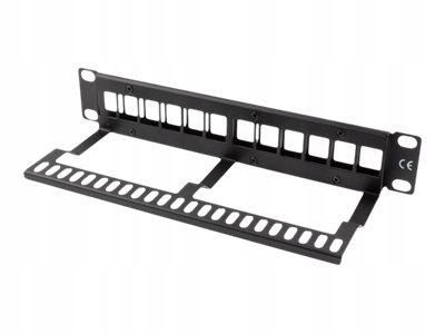 LANBERG patch panel blank 12 port 1U with organizer for keystone modules na Arena.pl