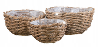 3 szt. DONICA STYL BOHO kolor naturalny