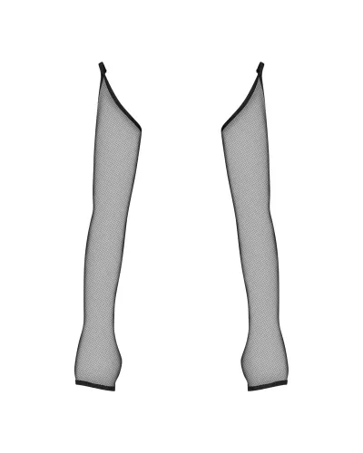 obsessive nesari xl/2xl długie czarne rękawiczki z siateczki na Arena.pl