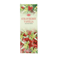 kadzidełka hem strawberry vanilla 20szt. box 6 opak