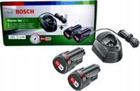 ZESTAW STARTOWY ŁADOWARKA GAL 1210 CV + 2 AKUMULATORY PBA 12V 2,0Ah BOSCH
