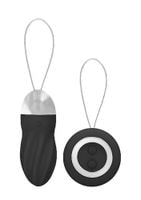 george - rechargeable remote control vibrating egg - black