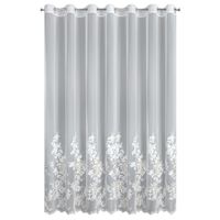 Firana Alira 300x250 krem szampański kwiaty przelotki