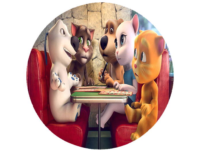 Opłatek na tort Gadający Kot zdjęcie 1