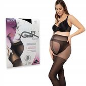 GATTA Rajstopy Ciążowe BODY PROTECT 40DEN Nero czarne 5-XL