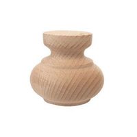 Noga drewniana toczona do mebli WY01005A Kolor pokrycia - Buk, Długość / Wysokość - 5,8 cm, Materiał - Drewno