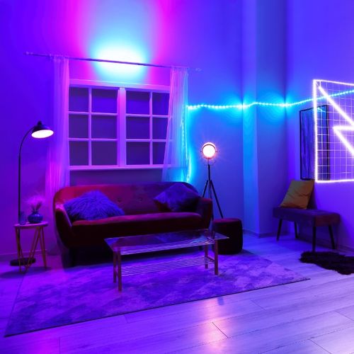 Magiczne lampki Choinkowe RGB USB IP65 200 led 10m Pilot Aplikacja DC 5V na Arena.pl