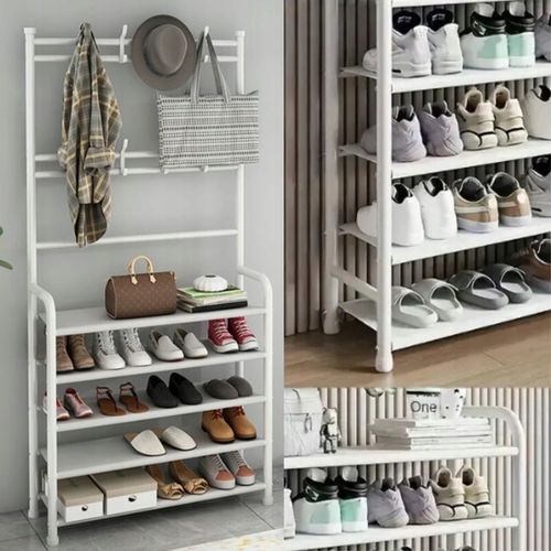 STOJAK NA BUTY WIESZAK NA UBRANIA WIESZAKI BIAŁY SZAFKA STOJĄCY na Arena.pl