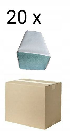 Ręcznik papierowy ZZ ZIELONY, II Kategorii, 4000 listków 1 KARTON 2W na Arena.pl