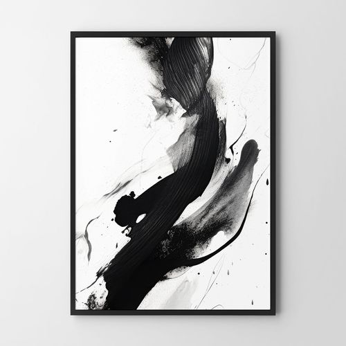 Plakat czarny maz farby 40x50 cm na Arena.pl