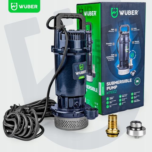 POMPA DO WODY BRUDNEJ CZYSTEJ ZANURZENIOWA SITKO SITO SZAMBA 1" WUBER na Arena.pl