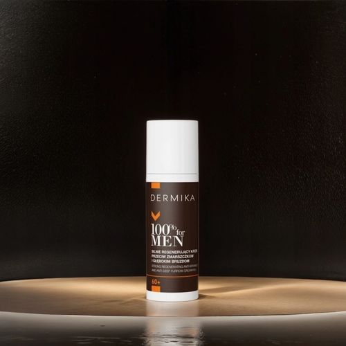 KREM DO TWARZY DLA MĘŻCZYZN 60+ DERMIKA 100% MEN 50ML SILNIE REGENERUJĄCY na Arena.pl