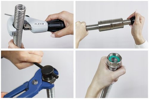 Elastyczna karbowana rura nierdzewna DN16 3/4 stal AISI 316L Flexo na Arena.pl