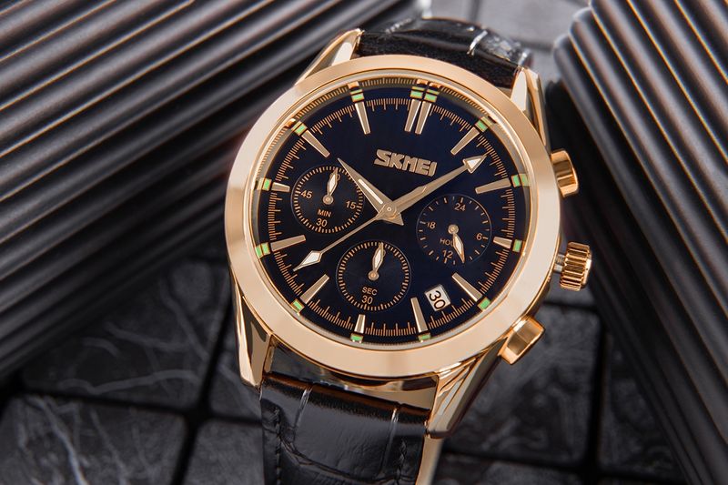 zegarek męski skmei 9127bk + box zdjęcie 5