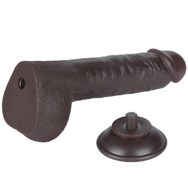 9.5'' sliding skin dual layer dong black zdjęcie 7
