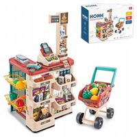 SKLEP DLA DZIECI SUPERMARKET WÓZEK KASA FISKALNA