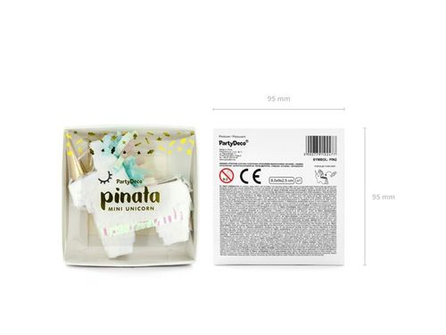 Mini Piniata Jednorożec, mix, 8x8x2,5 cm na Arena.pl